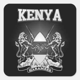 Sticker Carré Manteau du Kenya des bras