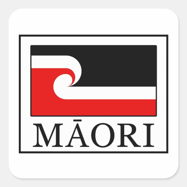 Sticker Carré Maori (Devant)