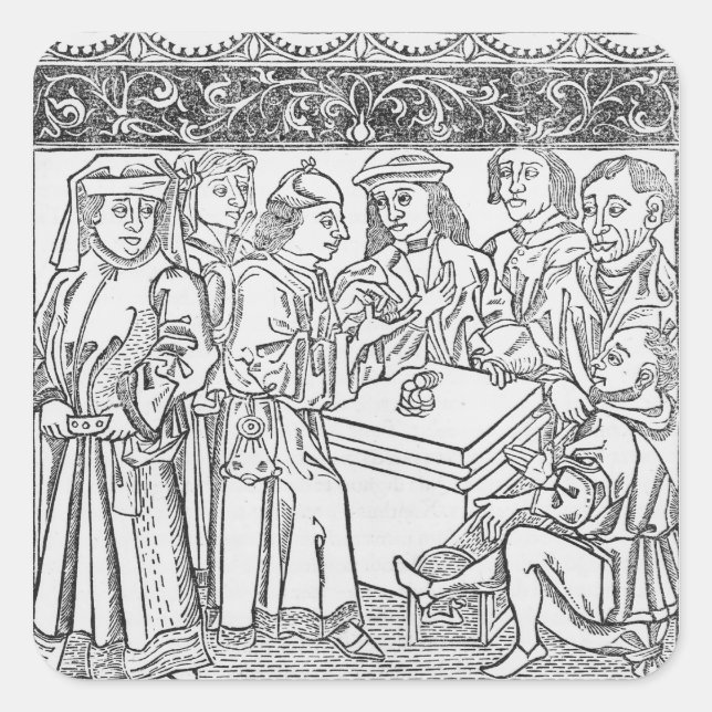 Sticker Carré Marchands et Moneylenders (Devant)