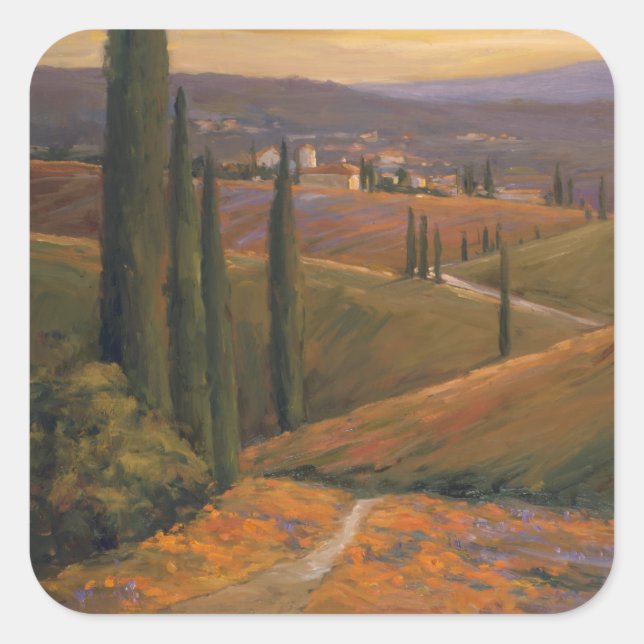 Sticker Carré Marche de l'après-midi I (Devant)