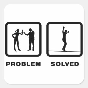 Sticker Carré Marche sur la voie ferrée