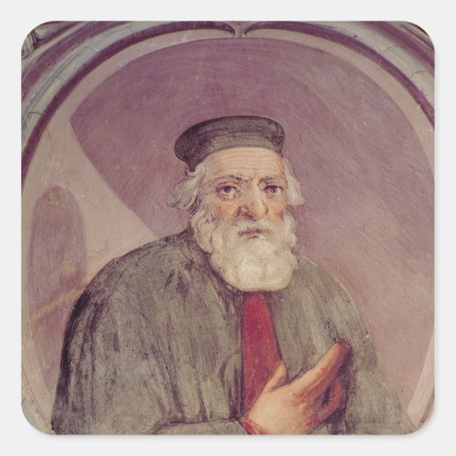 Sticker Carré Marco Polo de la Sala del Mappamondo (Devant)