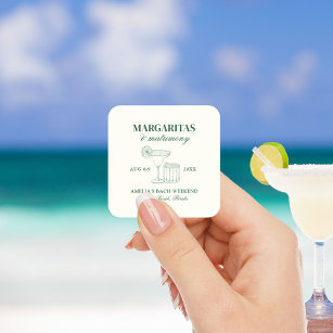 Sticker Carré Margaritas & Mariage Bachelorette Week-end