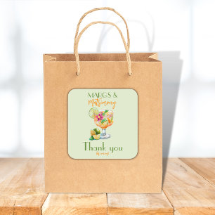 Sticker Carré Marges et Mariage Tequila & Fiesta Bachelorette