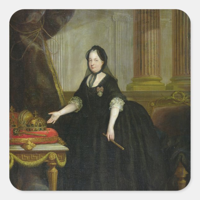 Sticker Carré Maria Theresa Empress, Autriche (Devant)