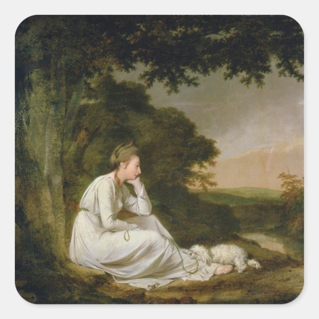 Sticker Carré Maria, "Un voyage sentimental" (Devant)