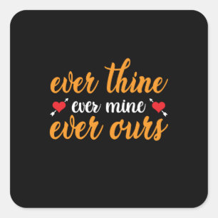 Sticker Carré Mariage À Toi À Moi À Nous