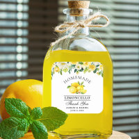 Mariage aquarelle floral citrons limoncello