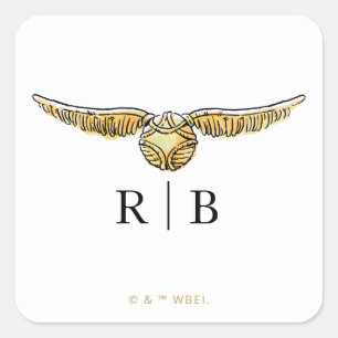 Sticker Carré Mariage Aquarelle Magique Harry Potter