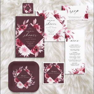 Sticker Carré Mariage automnal Romance Cadre doré Fête prénuptia
