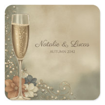 Mariage Champagne Floral Fête de Mariée