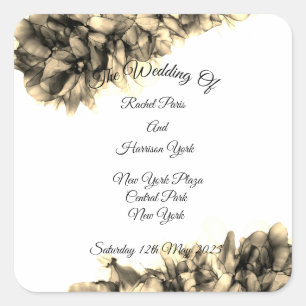 Sticker Carré Mariage de brume naturelle Abstrait moderne