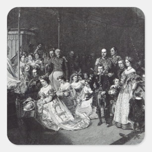 Sticker Carré Mariage de la princesse royale