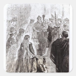 Sticker Carré Mariage d'Edward II et d'Isabelle de France