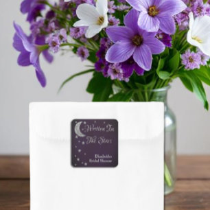 Sticker Carré Mariage écrit dans les étoiles