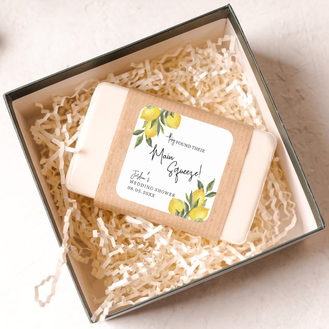 Sticker Carré Mariage ou Fête des mariées de citrons de taille p (Créateur téléchargé)