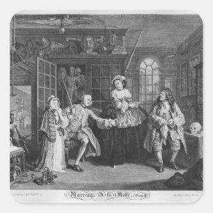 Sticker Carré Mariage un mode de La