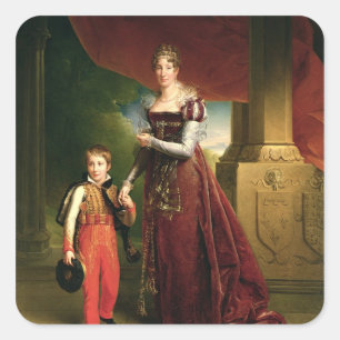 Sticker Carré Marie Amelie de Bourbon