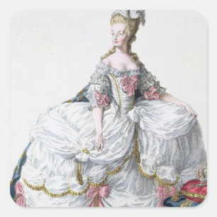 Sticker Carré Marie Antoinette (1752-93) from 'Receuil de l'Esta