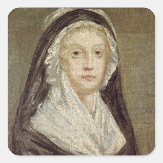 Sticker Carré Marie Antoinette à la Conciergerie (Devant)