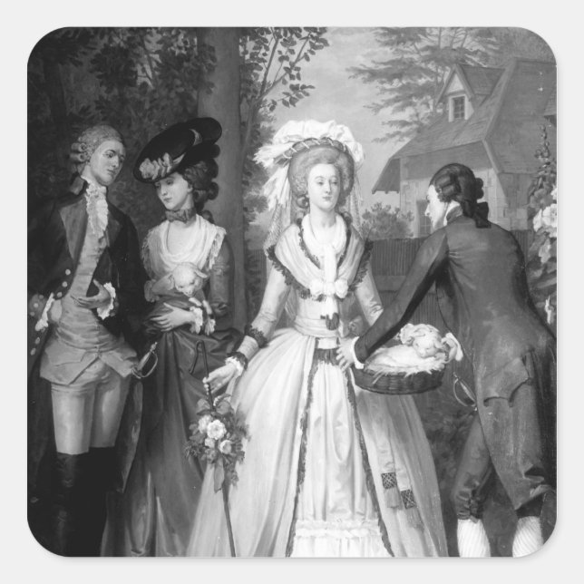 Sticker Carré Marie-Antoinette de Habsbourg-Lorraine (Devant)