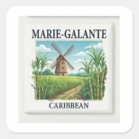 Marie-Galante Guadeloupe Caribbean Windmill Tile