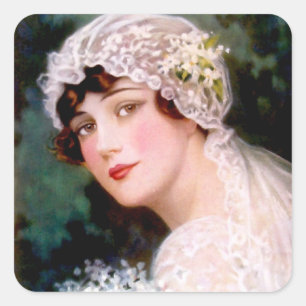 Sticker Carré Mariée de 1915