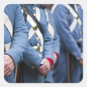 Sticker Carré Marines de l'ère de la guerre civile américaine,