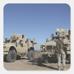 Sticker Carré Marines des USA