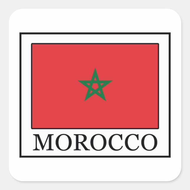 Sticker Carré Maroc (Devant)