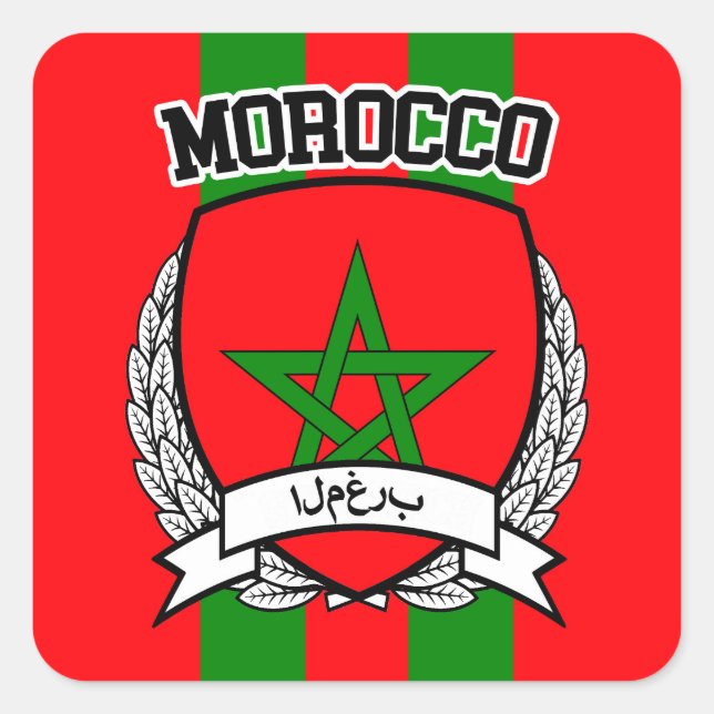 Sticker Carré Maroc (Devant)