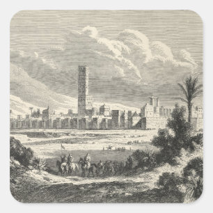 Sticker Carré Maroc : Afrique, années 1860
