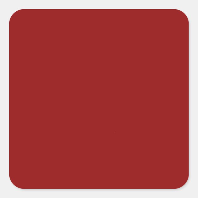 Sticker Carré Maroon rouge vin (Devant)