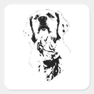 Sticker Carré Marque heureuse, esprit léger