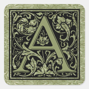 Sticker Carré Marquez avec des lettres un premier monogramme de