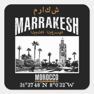 Sticker Carré Marrakech
