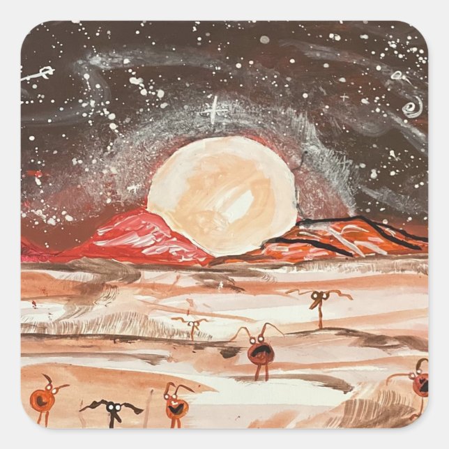 STICKER CARRÉ MARS (Devant)