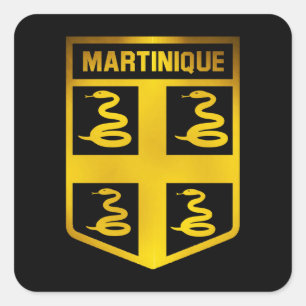 Sticker Carré Martinique Emblem