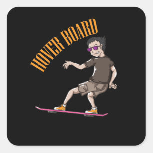 Sticker Carré Marty de Hover Board