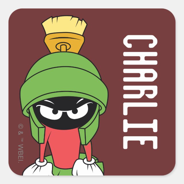 Sticker Carré MARVIN THE MARTIAN™ Upset (Devant)