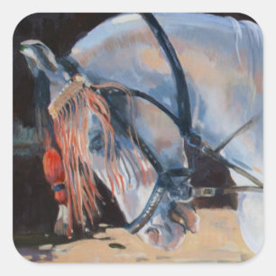 Sticker Carré Marwari Horse Rajasthan 2010
