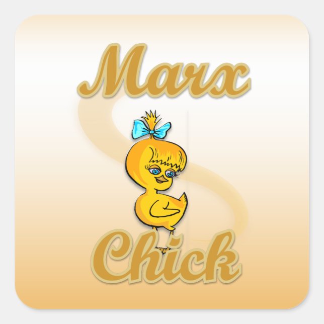 Sticker Carré Marx Chick (Devant)