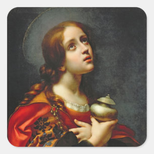 Sticker Carré Mary Magdalene, 1660-70 (huile sur la toile)