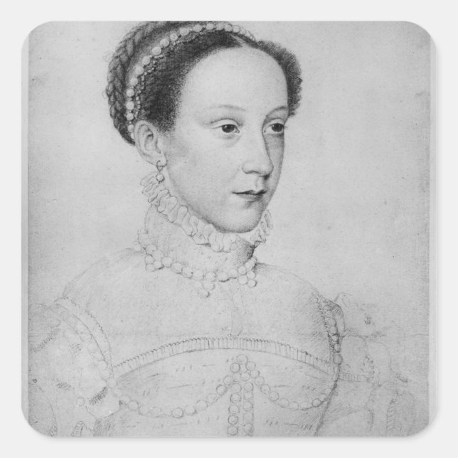 Sticker Carré Mary Queen of Scots, 1559 (Devant)