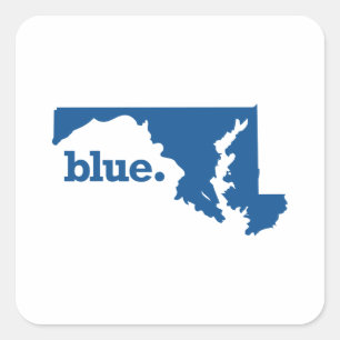 STICKER CARRÉ MARYLAND BLUE STATE