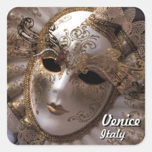 Sticker Carré Mascarade