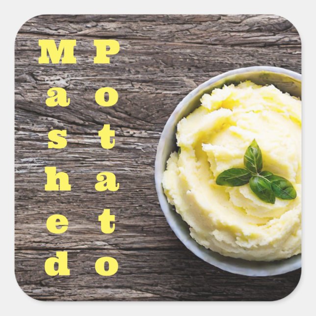 Sticker Carré Mashed Potato (Devant)