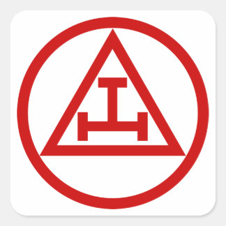 STICKER CARRÉ MASONS ARCHIERS ROYAUX CIRCULAIRES