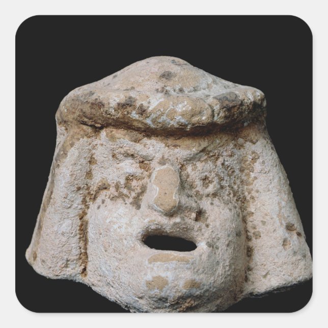 Sticker Carré Masque comique (Devant)