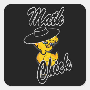 Sticker Carré Math Chick #4